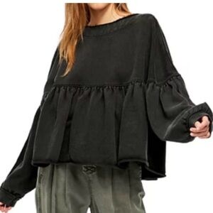 FREE PEOPLE Peplum Crew